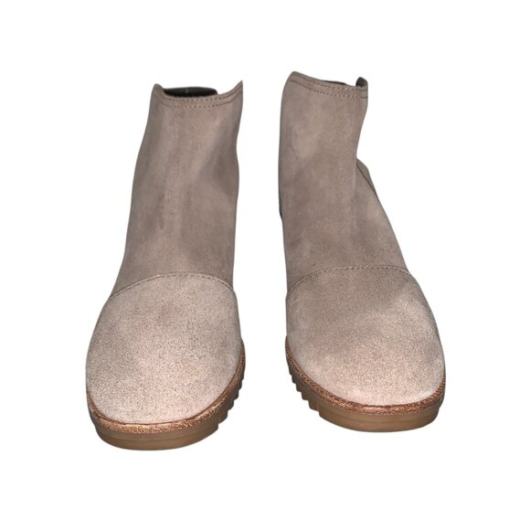 Sorel Cate Cut-Out Suede Leather Block Heel Booties Size 6.5 - Picture 3 of 8